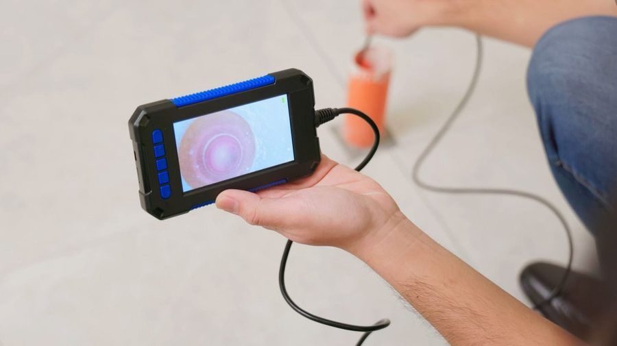 Drain camera to check for clogs